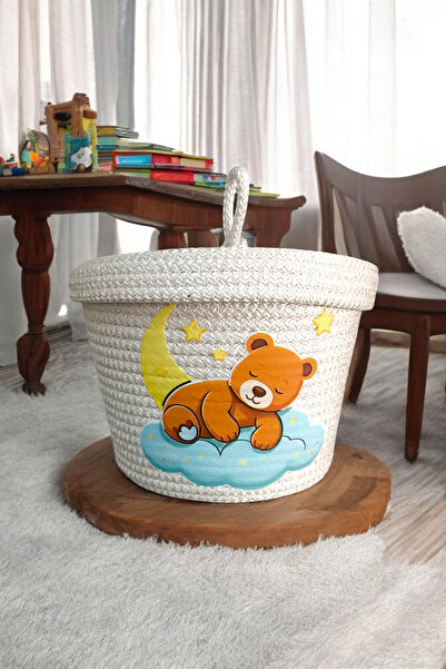 colezahome Decorative Basket Organizer Basket Jute Basket Toy Basket Dirty Ba...