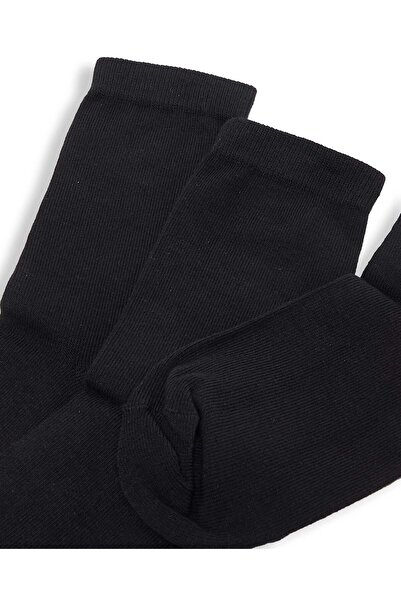 R&B Black Boy 3 Pack Solid Crew Socks