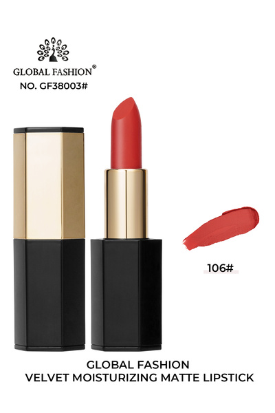 global fashion Хидратиращо матово червило Global Fashion Velvet #106