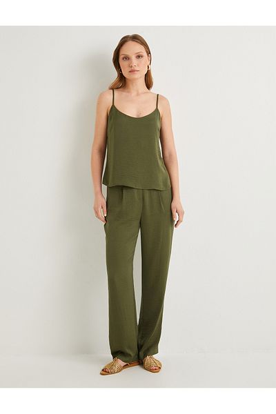 Koton Tissued Spaghetti Strappy Blouse
