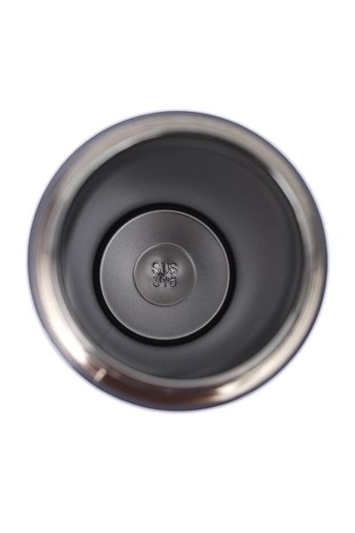 B4U Children's thermos water bottle, stainless steel, pop-up flip-top, with grip, gray, 680 ml KL-8187