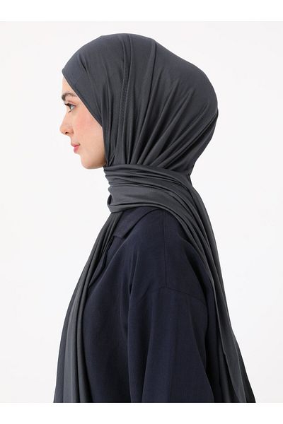 Tuva Premium Combed Cotton Shawl - Anthracite -