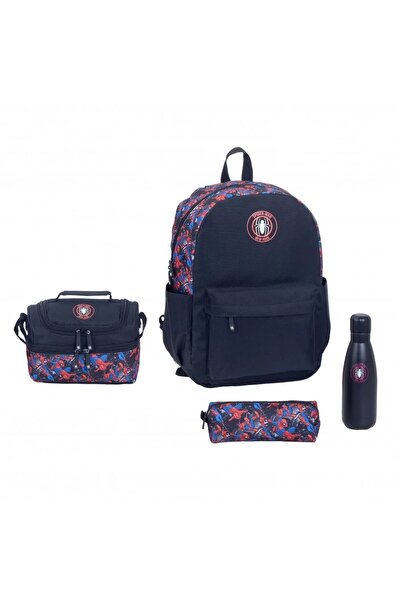 SPIDERMAN 4-Piece School Backpack Set - 16 Inch