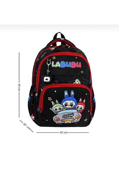 JOJO KIDS Children's Labubu Primary School Backpack, Set of 3, Thermal Nutrition, Pen Holder, Orthopedic Bag
