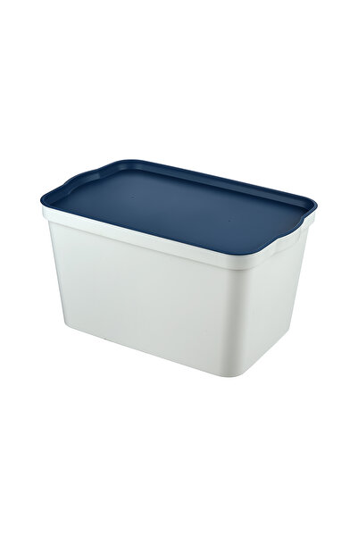 Waldern Home Retro Colorful Lid Storage Box 24 Lt Multi-Purpose Storage Container Multi Color