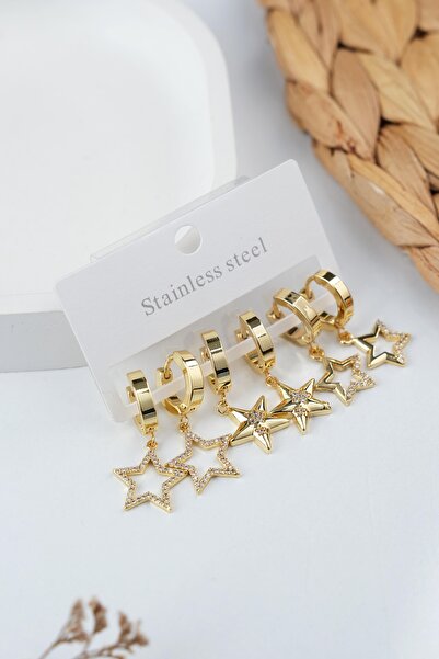 Jack Ferrero ZİRKON TAŞLI ÇELİK 6'LI KADIN KÜPE