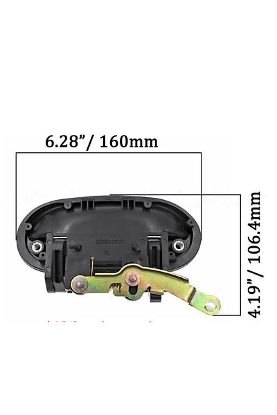 ESAGARAJ Hyundaı Accent Egg Case Compatible for 1994-1999 Exterior Door Handle Rear Right
