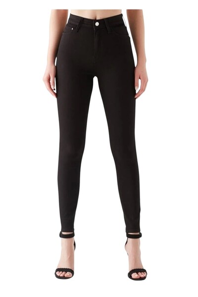 byhaziran butik Women's High Waist Lycra Tightening Skinny Jeans