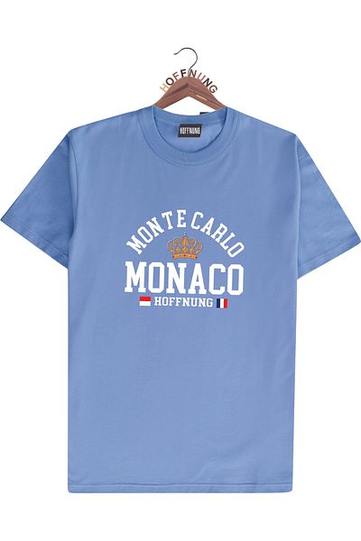 HOFFNUNG Unisex Men/Women Crew Neck Monte Carlo Monaco Oversize T-Shirt