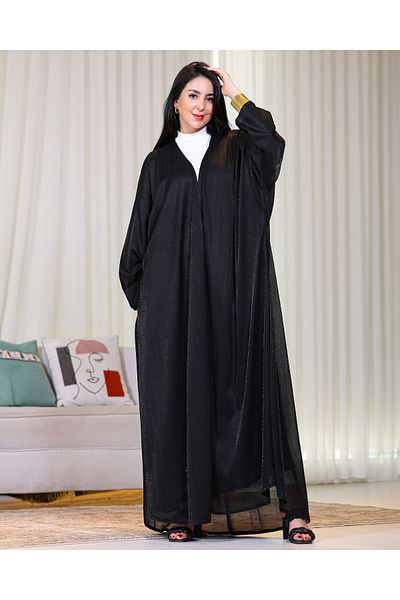 elegant veil Japanese lined mesh abaya