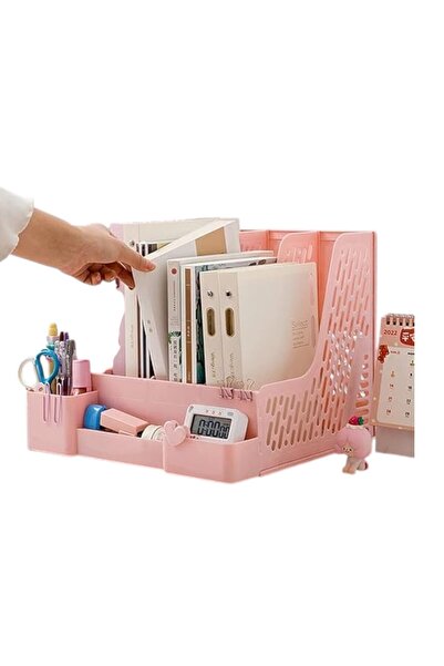 ALPA STORE 4 Compartment Modular Design Organizer Pen Holder Magazine Holder Folder Archive Box Disassembled