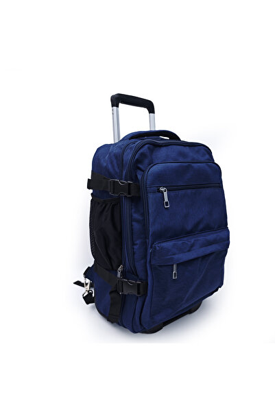 B4U Ghiozdan scoala troler unisex bleumarin 3 compartimente liceu 2408