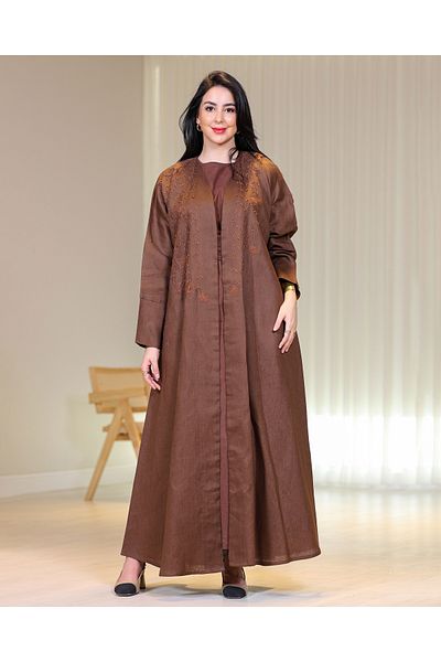 elegant veil Japanese linen abaya