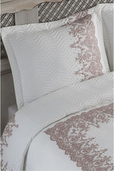 Evimcim Bedspread Set 250X260 cm Double 3 Piece Set with 2 Pillowcases