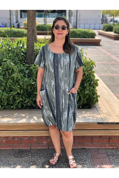 BAKTAGÖR Striped Cotton Dress