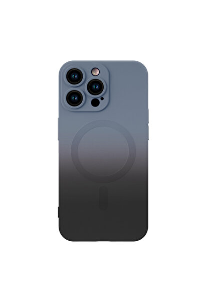 OEM Husa gradient de protectie MagSafe tip bumper compatibila cu iPhone 15 Pro - Grey