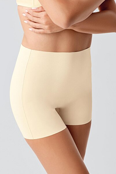 Loule Recovery Normal Waist Mini Laser Cut 2 Pieces Skin - Black Corset Shorts Ol.01.Nb.9205