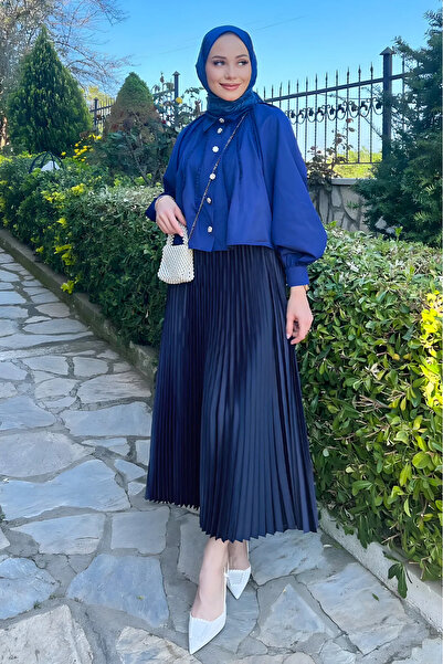 comstar Women's 3 Pack Elastic Pleated Loose Summer Long Skirt