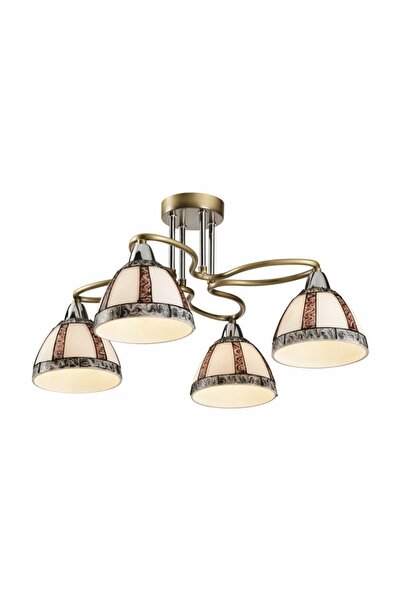 Klausen Candelabru Echo KL6608, 4xE14, bronz+crom, IP20,