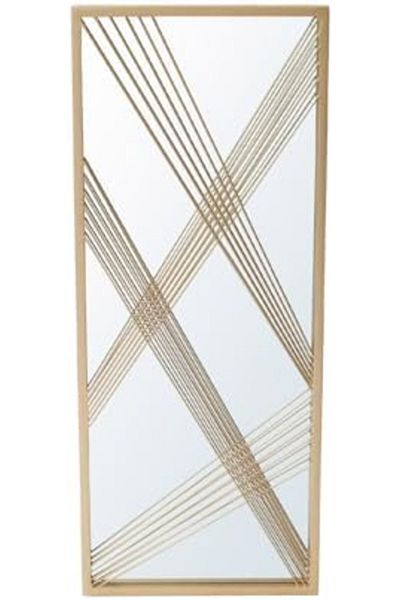 Vanity Living Iron Wall Mirror - Luxury Vanity Mirror with Gold Frame | Modern Decorative Wall Mirro