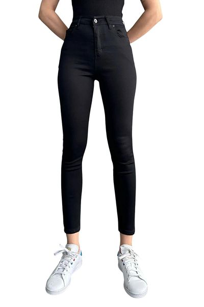 byhaziran butik Women's Lycra High Waist Skinny Jeans