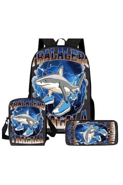 xpress sales Ghiozdan școlar premium XPRESS SALES® TRALALA +7 ani, cu suport pentru coloana vertebrală, 3 piese