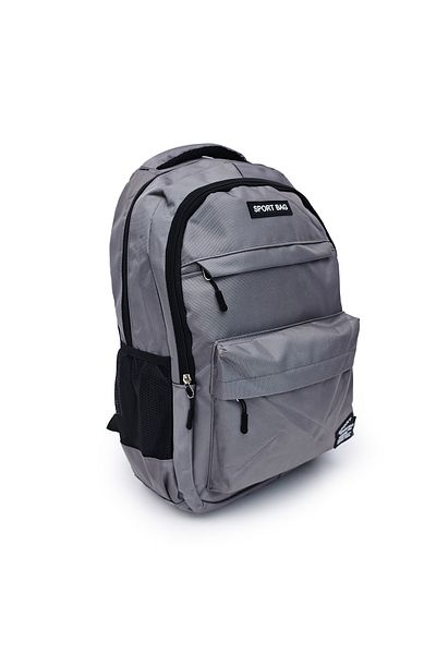 B4U School bag backpack for boys 2 compartments dark gray high school 2512