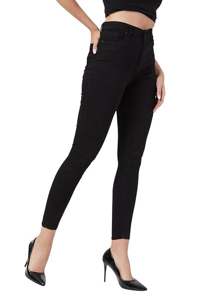 byhaziran butik Women's Lycra High Waist Skinny Jeans