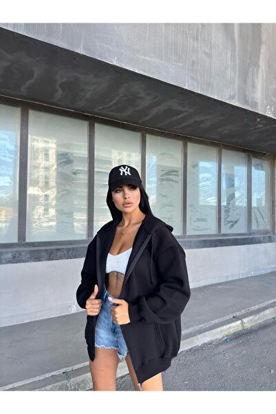 DUAS & CO Hanorac unisex supradimensionat confortabil, croială bumbac, fleece...