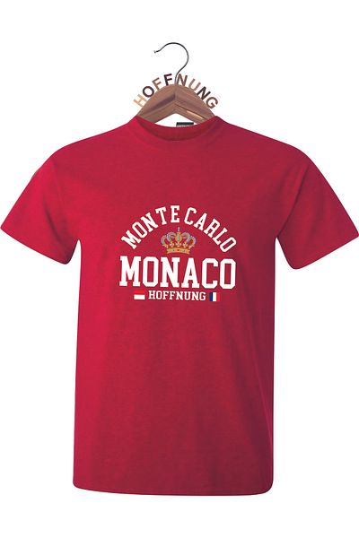 HOFFNUNG Unisex Men/Women Crew Neck Monte Carlo Monaco Oversize T-Shirt