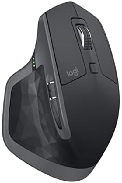 logitech MX Master 2S Wireless Mouse - Hyper-Fast Scrolling, Ergonomic, Rechargeable, Control 3 Comp