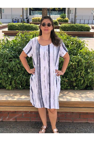 BAKTAGÖR Striped Cotton Dress