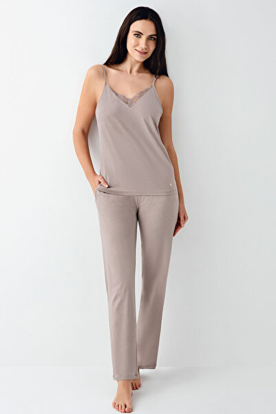 Pierre Cardin Γυναικείο Καφέ Παντελόνι