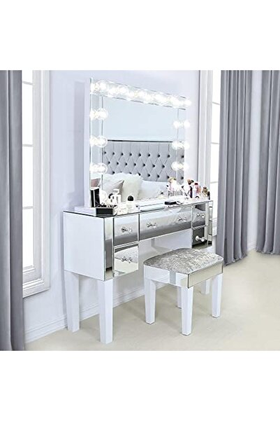 Vanity Living Mirror with Makeup Lights
