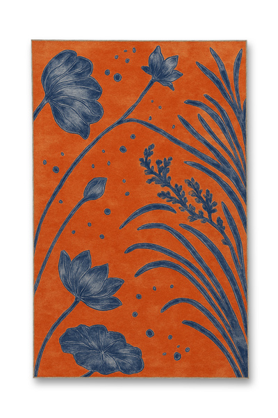 Rugs Modern Halı MOSSO Λεπτομερές Λουλουδάτο Σχέδιο με Υφαντή Βάση Μοντέρνο Δ...