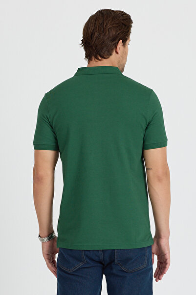 Rodi Regular Fit Cotton Polo Collar Short Sleeve Pique Men's T-Shirt 0002