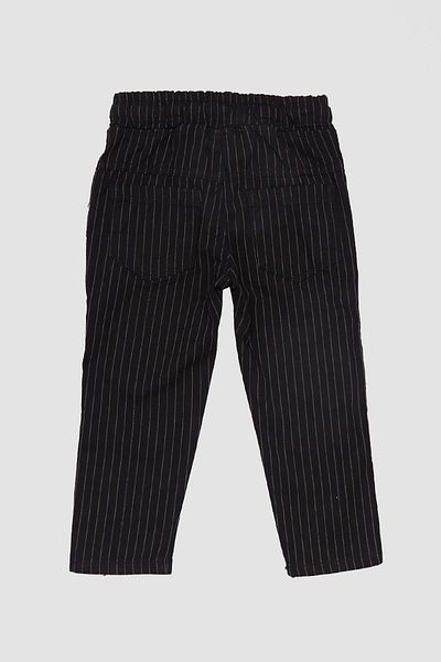 Fulla Moda Pantaloni pentru băiat cu talie elastică în dungi