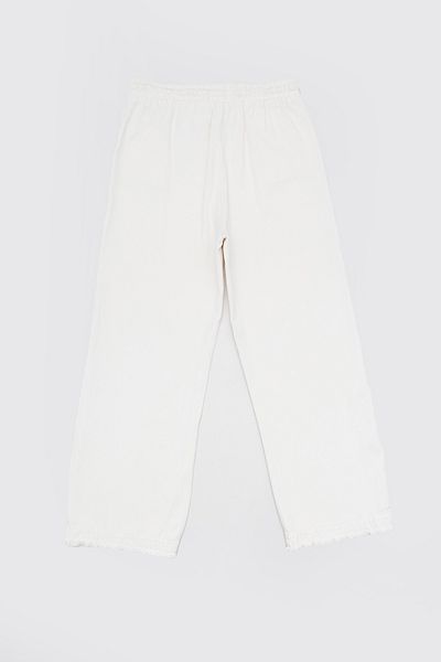 Fulla Moda Elastic Waist Tied Tasseled Girl's Trousers