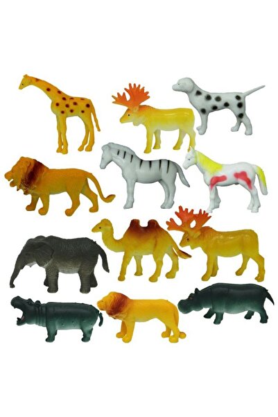 Gülce Design Girl's Toy Boy's Toy Sunman Wild Animals Educational Toys with Bag