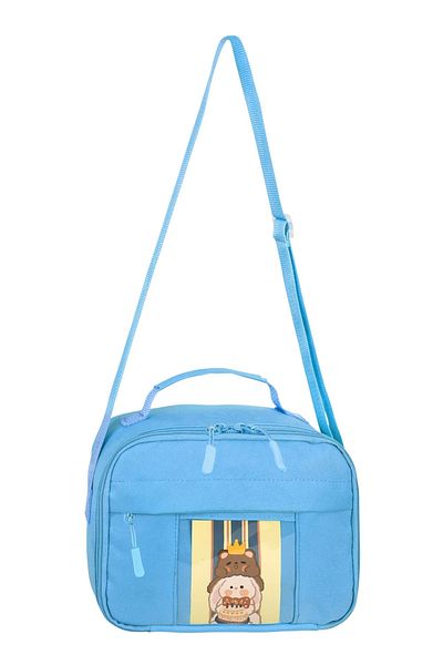 KAFF Blue Korean Kawaii Style Thermal Insulated Lunch Box with Accessories -25601