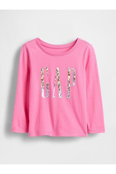 GAP Kız Bebek Pembe Logo T-Shirt