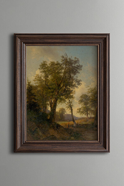 epiqart Αλπικό τοπίο - Πλαίσιο με vintage σχέδια