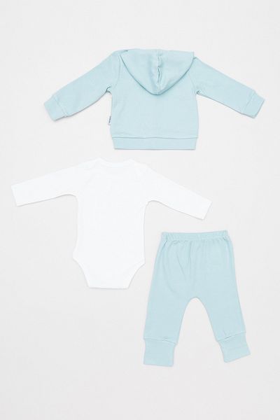 Fulla Moda 100% Cotton Floral Embroidered 3-Piece Girl's Set
