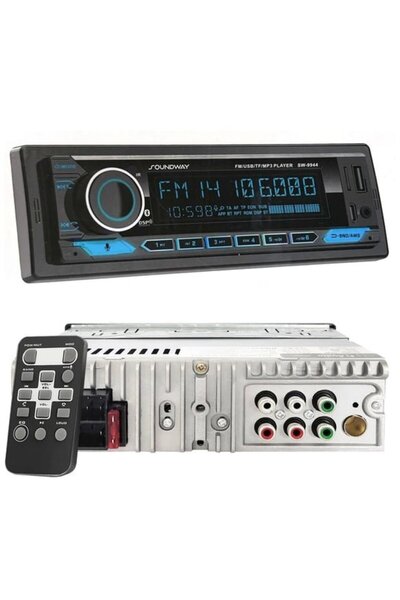 Soundway SW-9944 DSP Oto Teyp 4X60W Bluetooth Mobil Aplikasyon Usb Type-C Sd Fm Aux