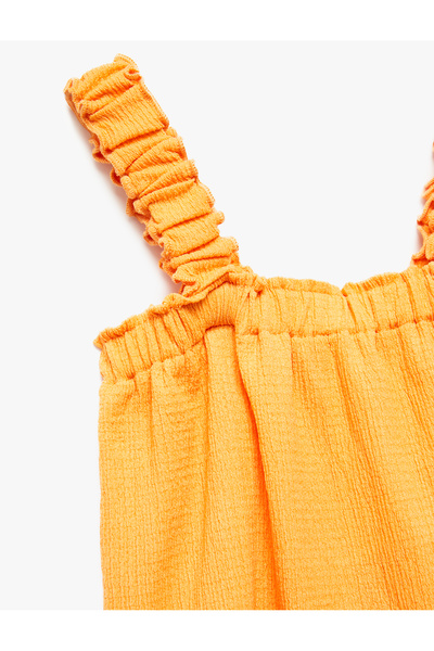 Koton Dokulu Büzgü Detaylı Askılı Atlet