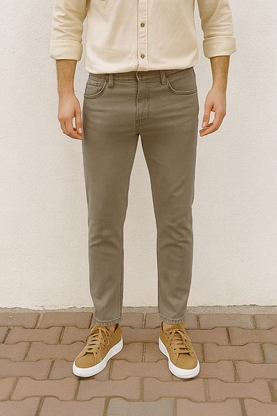 Fulla Moda Pantaloni Jean drepti cu fermoar