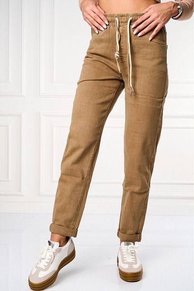 Joana Women's Mom Fit Khaki Jeans Kenlei