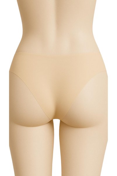 MAVİ QUMSAL Women's Bikini Panties Set of 3 Skin Color Seamless Laser Cut Waist Elastic