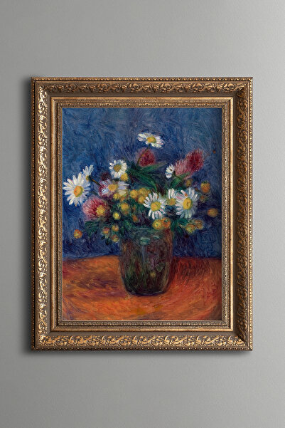 epiqart Flowers in a Vase - Vintage Patterned Frame