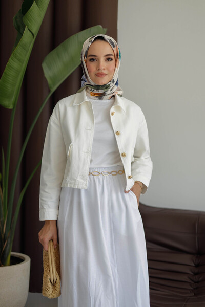 MOONSC Double Pocket Skirt with Elastic Waist